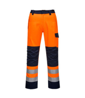 Anti-static work trousers RIS orange/navy PORTWEST MV36