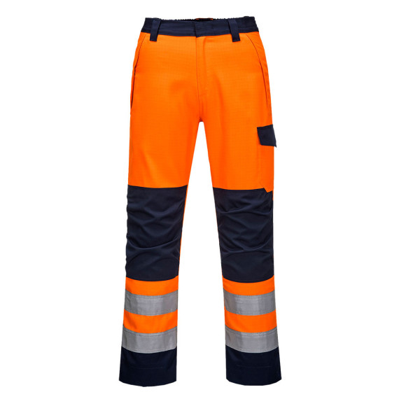 Anti-static work trousers RIS orange/navy PORTWEST MV36