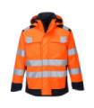 Giacca Modaflame protettiva dal calore, impermeabile traspirante ad alta visibilità Rain Multi Norm Arc PORTWEST MV70