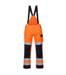 Hose Modaflame Rain Multi Norma Arc mit Latz, hohe Sichtbarkeit PORTWEST MV71