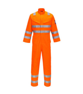 Buzo Modaflame laranja RIS resistência química PORTWEST MV91