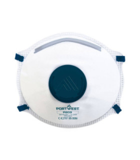 Masque de protection respiratoire en forme de coupe avec valve Dolomite FFP2 PORTWEST P203