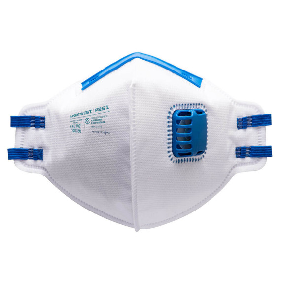 Mascarilla plegable con válvula FFP2 PORTWEST P251 (pack 20 uds)