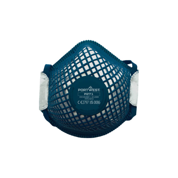 Mascarilha FFP2 para ambientes de trabalho com válvula PORTWEST P271 (pack de 10 unidades)
