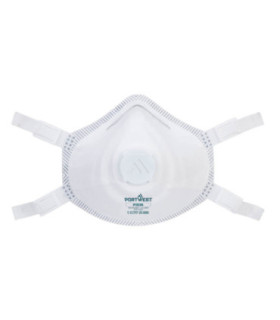Mascarilha Premium com copo reforçado e junta periférica FFP3 PORTWEST P305