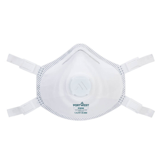 Premium mask with reinforced cup and peripheral seal FFP3 PORTWEST P305
