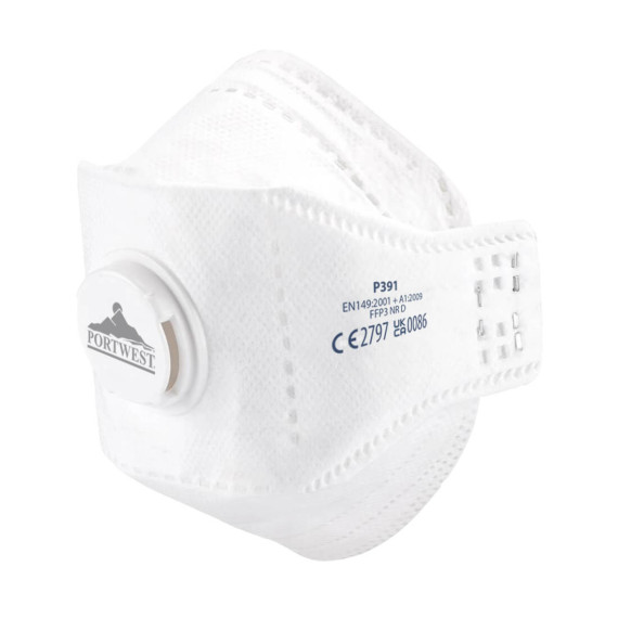 Komprimierte Maske 7 Teile EAGLE Dolomite faltbar FFP3 PORTWEST P391 (Packung 10 Stück)