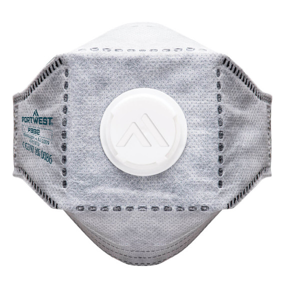 Masque pliable avec couche de carbone, valve EAGLE FFP3 (10 pcs) PORTWEST P392