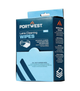 Toalhetes limpa lentes (óculos e ecrãs) PORTWEST PA01