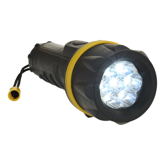 7 LED rubber focus flashlight PORTWEST PA60