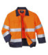 Modern work jacket with multiple pockets made of polycotton, high visibility PORTWEST TX70