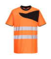 T-shirt haute visibilité PW2 moderne à manches courtes avec panneau contrastant PORTWEST PW213