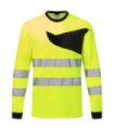 Arbeitsjacke mit Kontrastpanel auf der Brust, atmungsaktives Premium Cotton Comfort PORTWEST PW221