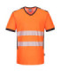 T-shirt PW3 d'A.V avec col en V, bandes réfléchissantes segmentées PORTWEST PW310