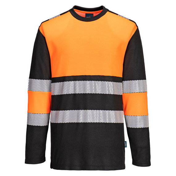Camiseta bicolor PW3 de alta visibilidad de tejido de punto PORTWEST PW312