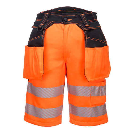 Bermudas de haute visibilité bicolores avec poches de pistolet et bandes réfléchissantes PORTWEST PW343