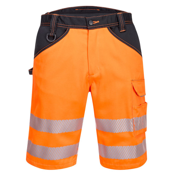 Bermudas de alta visibilidad PW3 5 bolsillos, bolsillo para metro PORTWEST PW348