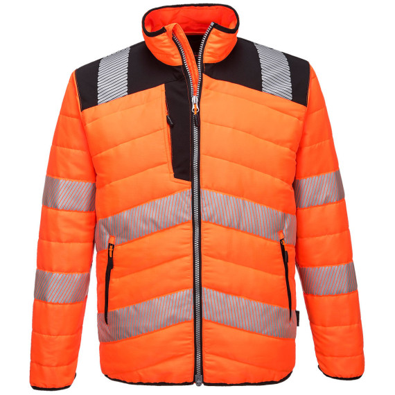 Zweifarbige A.V. Steppjacke mit reflektierenden Bändern und Innenfutter aus Insulatex PORTWEST PW371