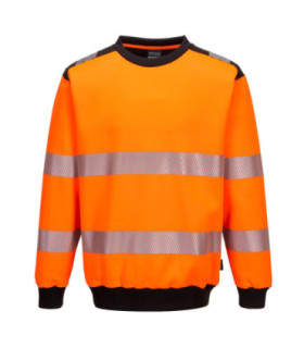 Sweatshirt de gola redonda design combinado em malha PORTWEST PW379