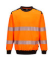 Sweatshirt de gola redonda design combinado em malha PORTWEST PW379