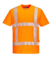 Camiseta RWS transpirable de alta visibilidad cinta segmentada termo-soldada  PORTWEST R413