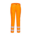 Pantalón de trabajo RWS Stretch naranja con cintas reflectantes PORTWEST R440