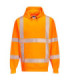 Sudadera casual de trabalho laranja com capuz e fitas refletoras PORTWEST R477