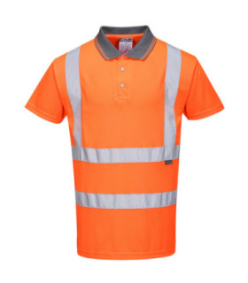 Polo en tissu haute visibilité Micro Mesh Bird Eye avec bandes réfléchissantes PORTWEST RT22