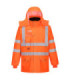 Parka 7 em 1 Traffic, RIS com gola forrada de polar, ambientes de risco laranja fluorescente PORTWEST RT27