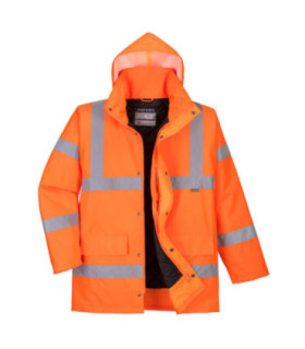 Parka de alta visibilidade Traffic proteção contra o frio laranja flúor PORTWEST RT30