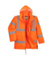 Traffic HiVis waterproof and breathable jacket 300D interactive polar insulation orange PORTWEST RT63