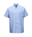 Camisa deportiva corporativa Oxford, manga corta, azul PORTWEST S108