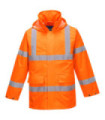 High visibility Lite Traffic parka with self-adhesive closure against heavy rain fluorescent PORTWEST S160