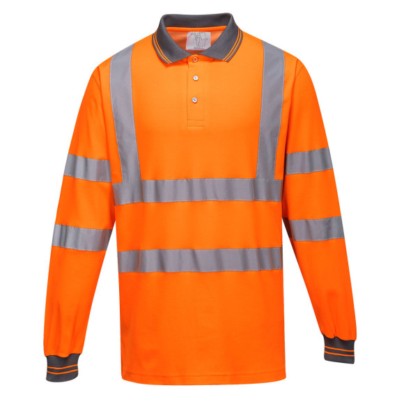 Cotton Comfort Long Sleeve Pole with reflective tapes PORTWEST S271