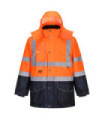 Traffic two-tone 7-in-1 high visibility parka - S426