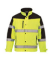 Jaqueta Softshell bicolor de 3 camadas com forro micro polar e fitas refletoras PORTWEST S429