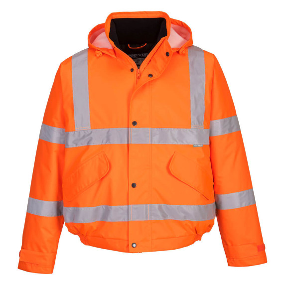 Winterjacke Hi-Vis wasserdicht mit Kapuze und reflektierenden Streifen PORTWEST S463