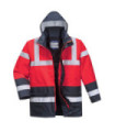Bicolor Contrast Traffic Parka Water-resistant fabric finish, UPS rated fabric PORTWEST S466
