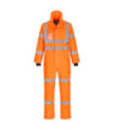 Buzo Estremo color arancione con nastri riflettenti, impermeabile e traspirante PORTWEST S593