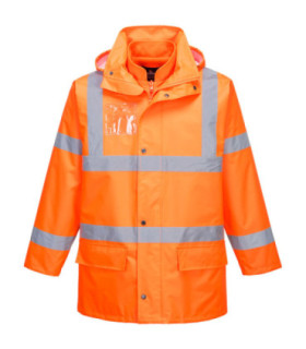 Parka 5 en 1 Essential de alta visibilidad chaqueta interior y exterior capucha ocultable PORTWEST S765