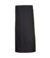 Delantal de cintura con bolsillo, modelo largo, color negro PORTWEST S794