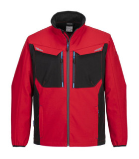 Softshell da lavoro bicolore con maniche precurvate, protezione per il mento WX3 PORTWEST T750