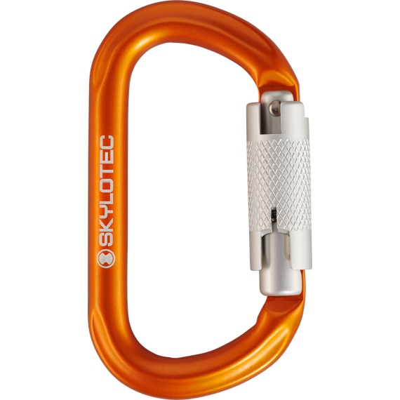 Safety carabiner Trilock high-end Ovaloy Tri Sekureco. Ref h-069-pk