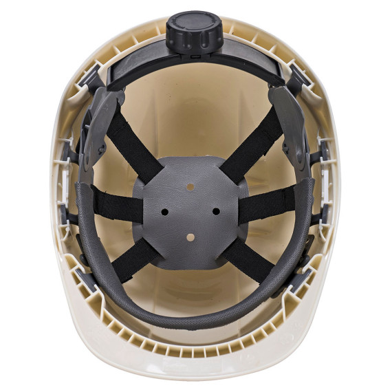 Casco aireado de 6 puntos y ruleta ajustable Endurance Glowtex PORTWEST PG54