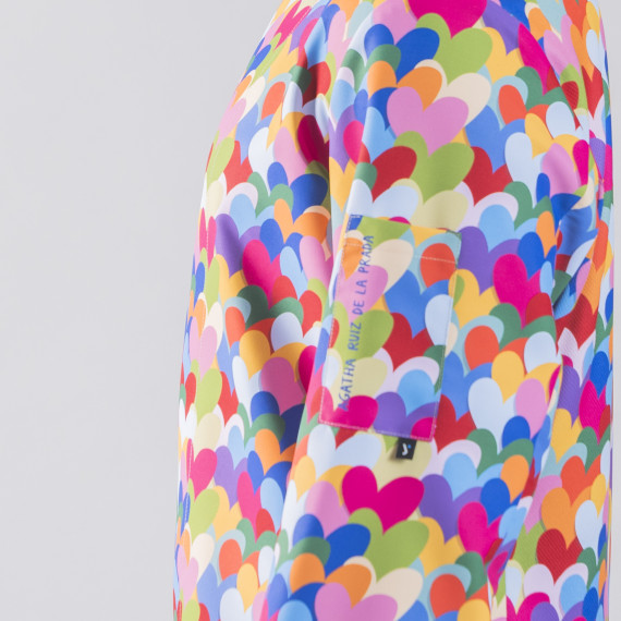 Chaqueta de cocina unisex heart algodón cierre delantero izquierdo Agatha UNIFORMES GARY'S 900003