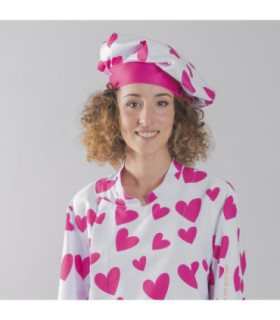 Unisex adjustable chef hat with velcro, BARI fabric 100% POLYESTER AGATHA 400011
