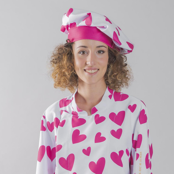 Unisex adjustable chef hat with velcro, BARI fabric 100% POLYESTER AGATHA 400011
