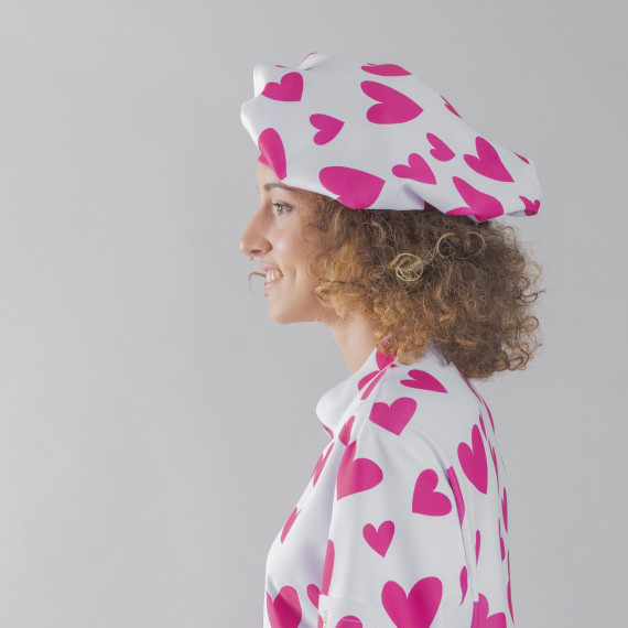 Unisex Kochmütze verstellbar mit Klettverschluss, BARI-Gewebe 100% POLYESTER AGATHA 400011