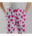Unisex pants with drawstring AGATHA printed Cuore Rosa and Mexican AGATHA UNIFORMS GARY'S 700053