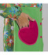 Damenmantel Piropo von Agatha Ruiz de la Prada, Herzform-Tasche, Twill-Gewebe UNIFORMES GARY'S 500021